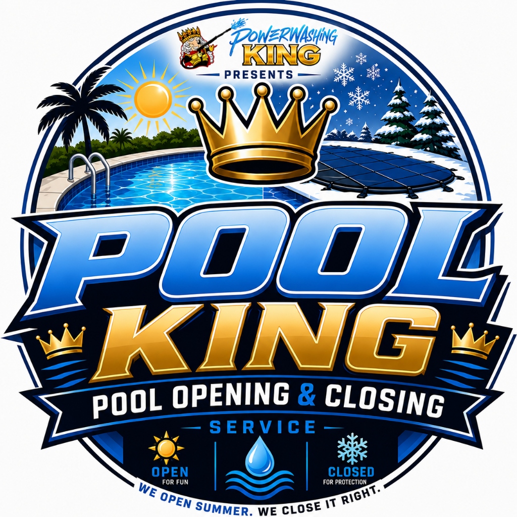Powerwashing King Presents Pool King Logo